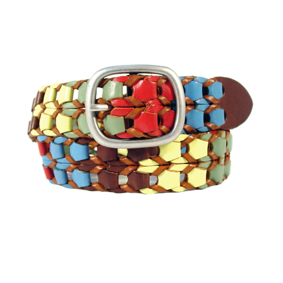 G Hensler Accessories - G HENSLER Hand-Signed Braided Multi-Color Belt